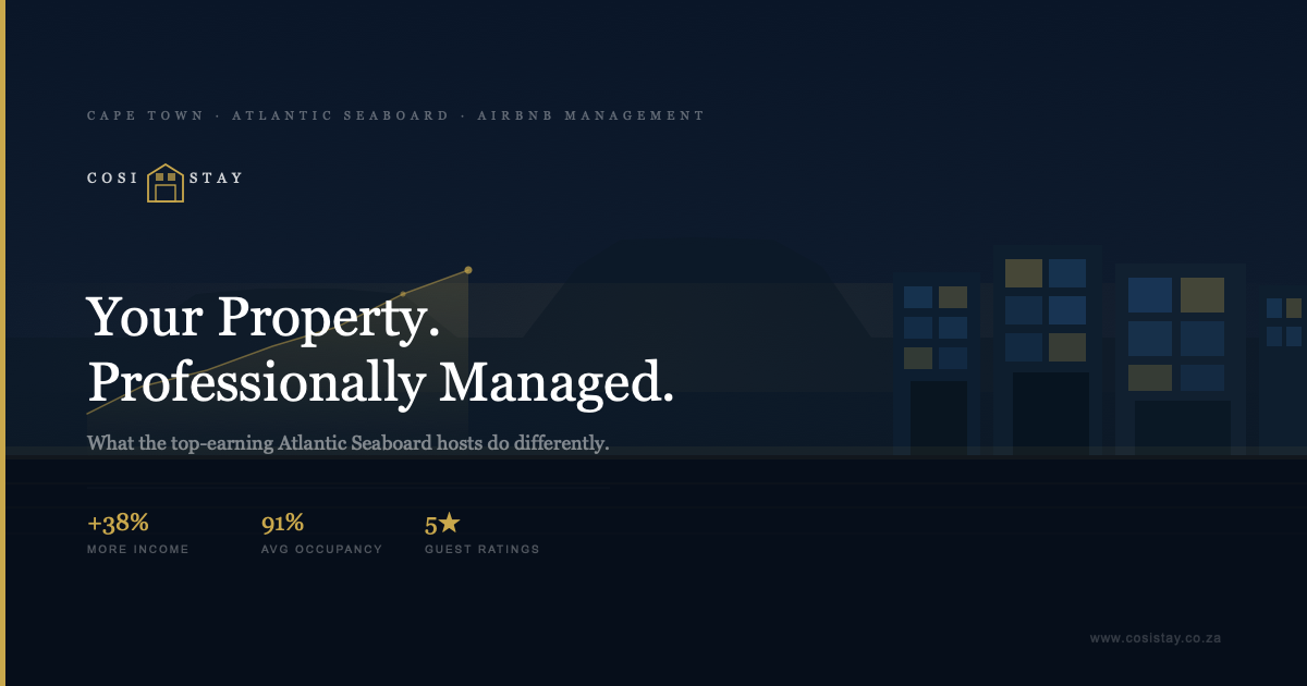 Professional Airbnb management Cape Town Atlantic Seaboard