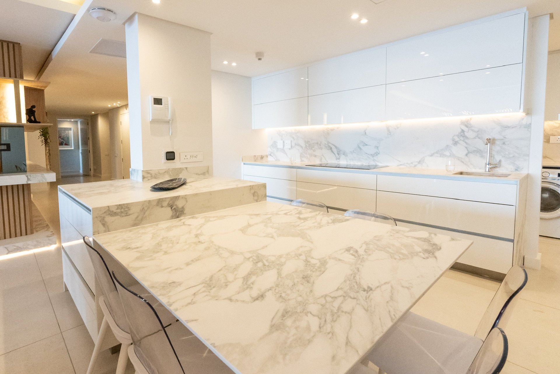 Bantry Bay apartment — outdoor terrace and pool